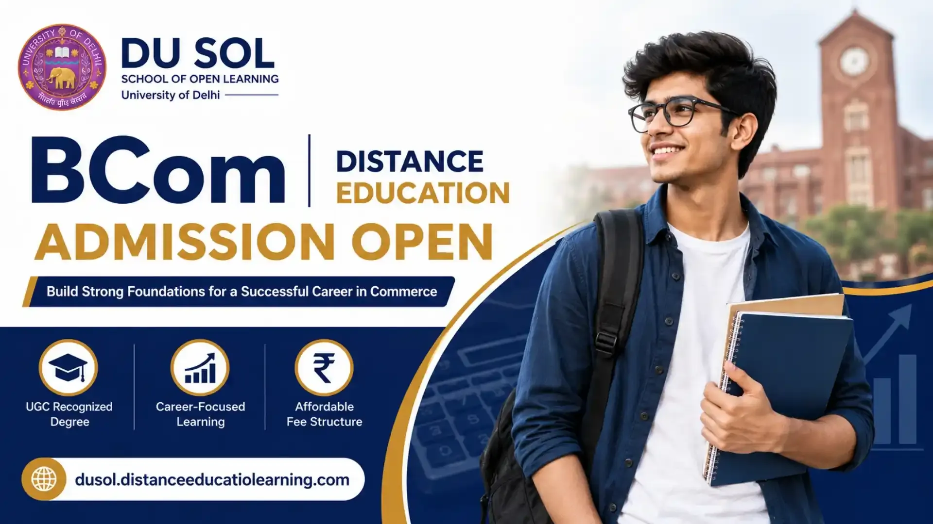 DU SOL BCom Distance Education Admission 2026: Eligibility, Fees & Admission Process
